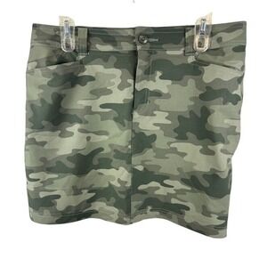 Eddie Bauer Women's Camouflage Camo‎ Print Performance Mini Skort Skirt Size 10